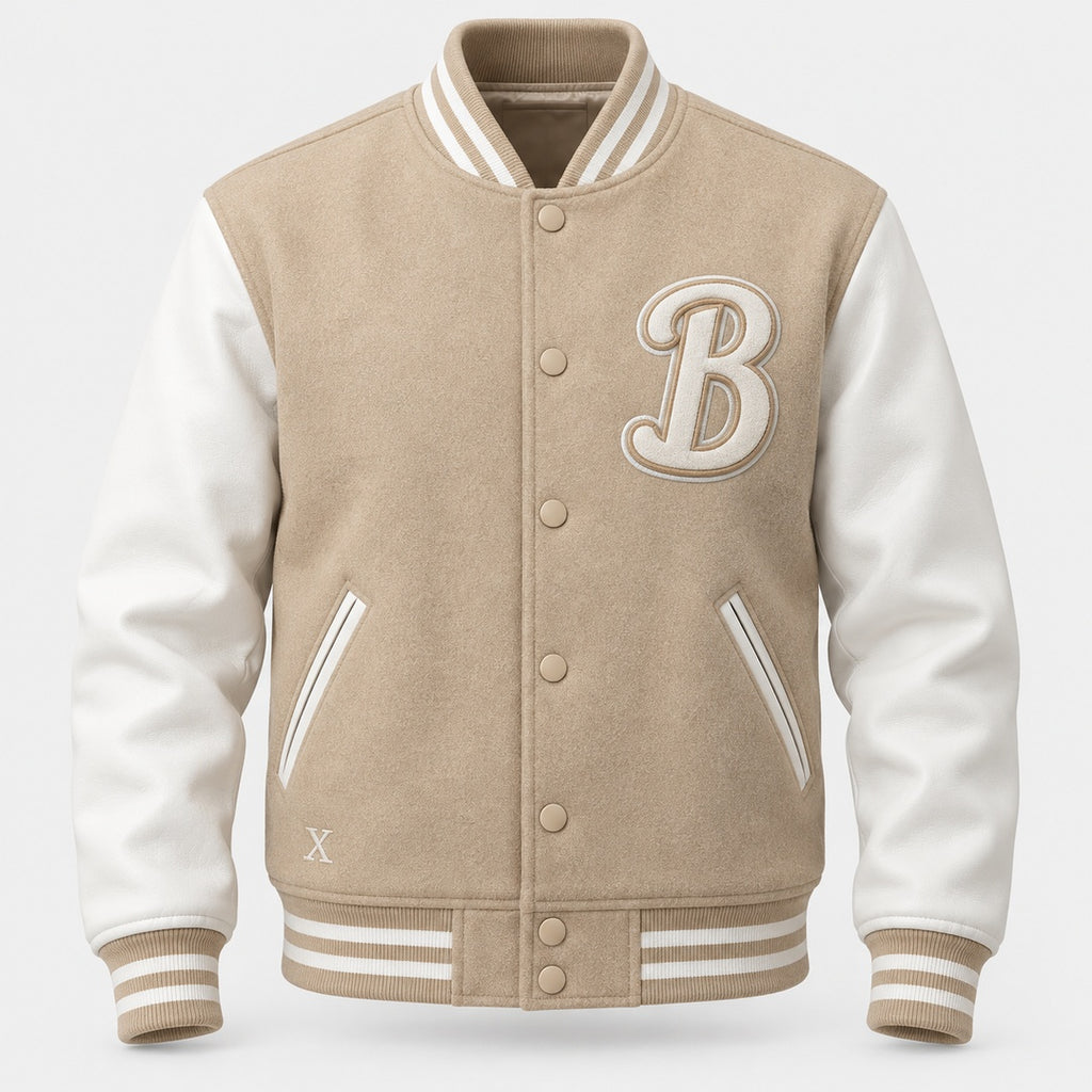 BIMOOX Caldris Winterjacke – Beige/Weiß – Vorne