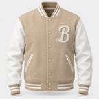 BIMOOX Caldris Winterjacke – Beige/Weiß – Vorne