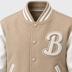BIMOOX Caldris Winterjacke – Beige/Weiß – Detail