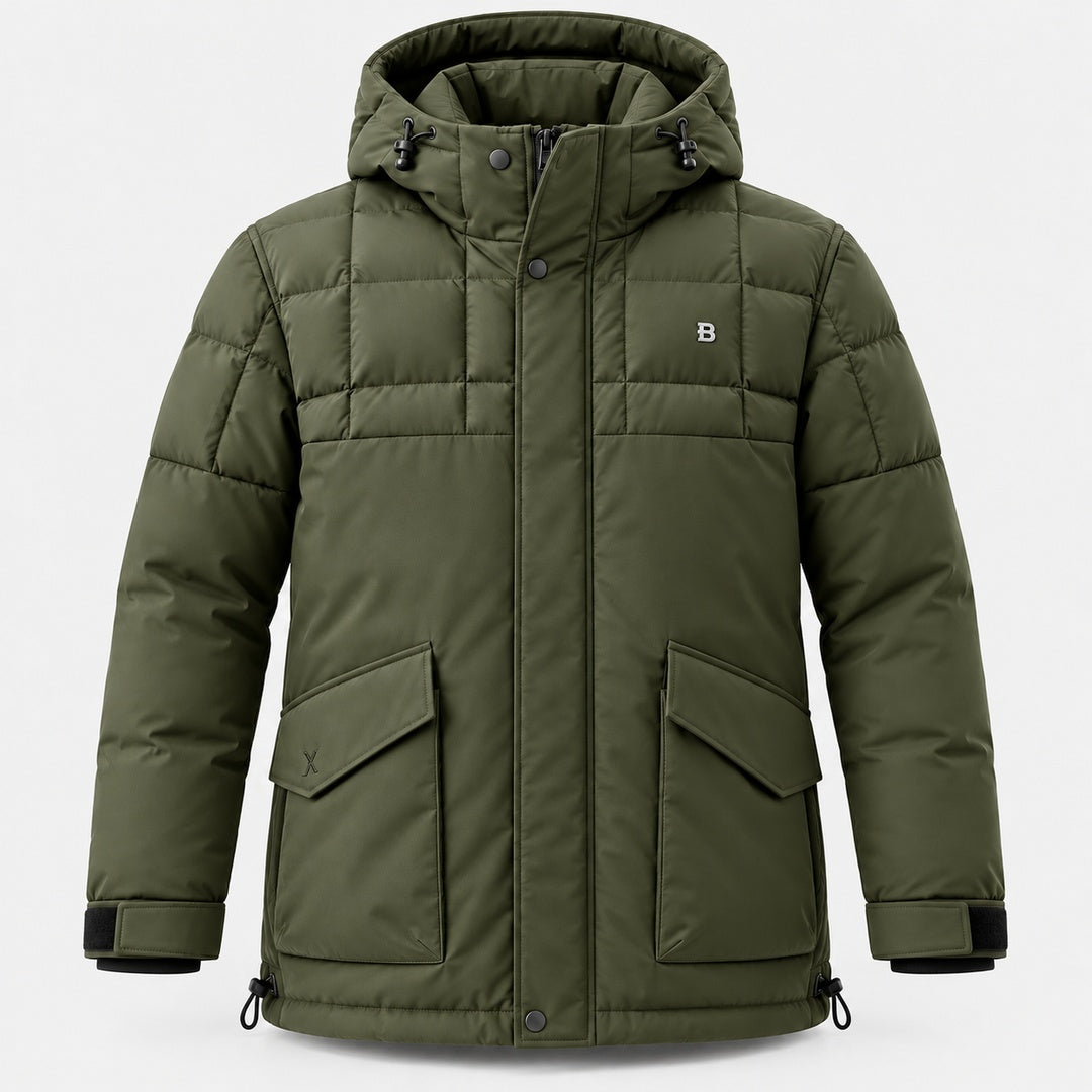 BIMOOX Torvian Winterjacke – Oliv – Vorne