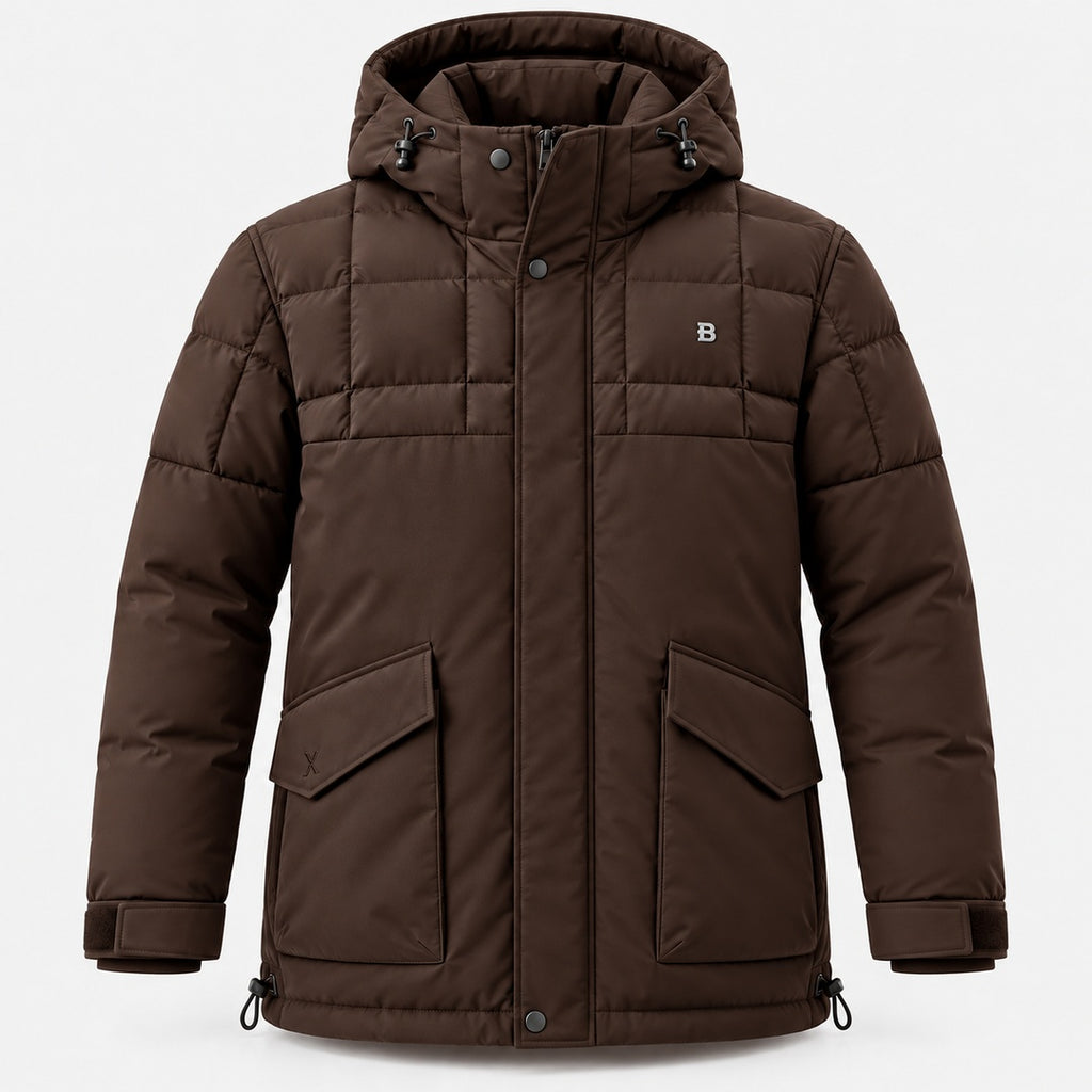 BIMOOX Torvian Winterjacke – Braun – Vorne