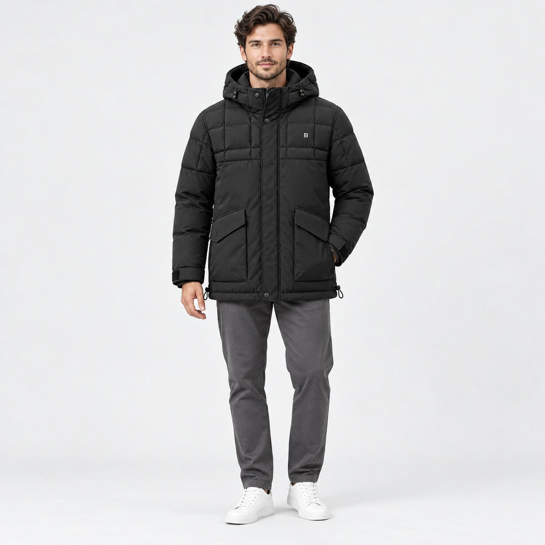 BIMOOX Torvian Winterjacke – Schwarz – Model-Mann