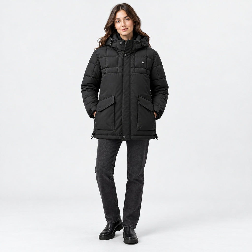 BIMOOX Torvian Winterjacke – Schwarz – Model-Frau