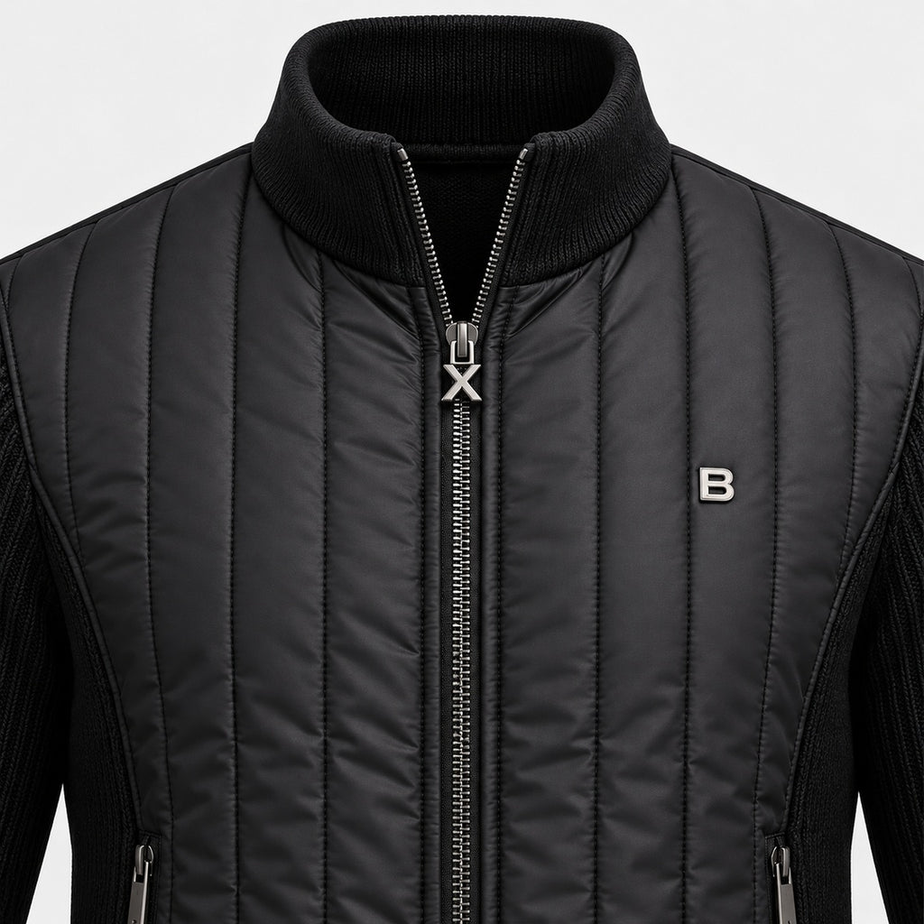 BIMOOX Verdanis Winterjacke – Schwarz – Detail