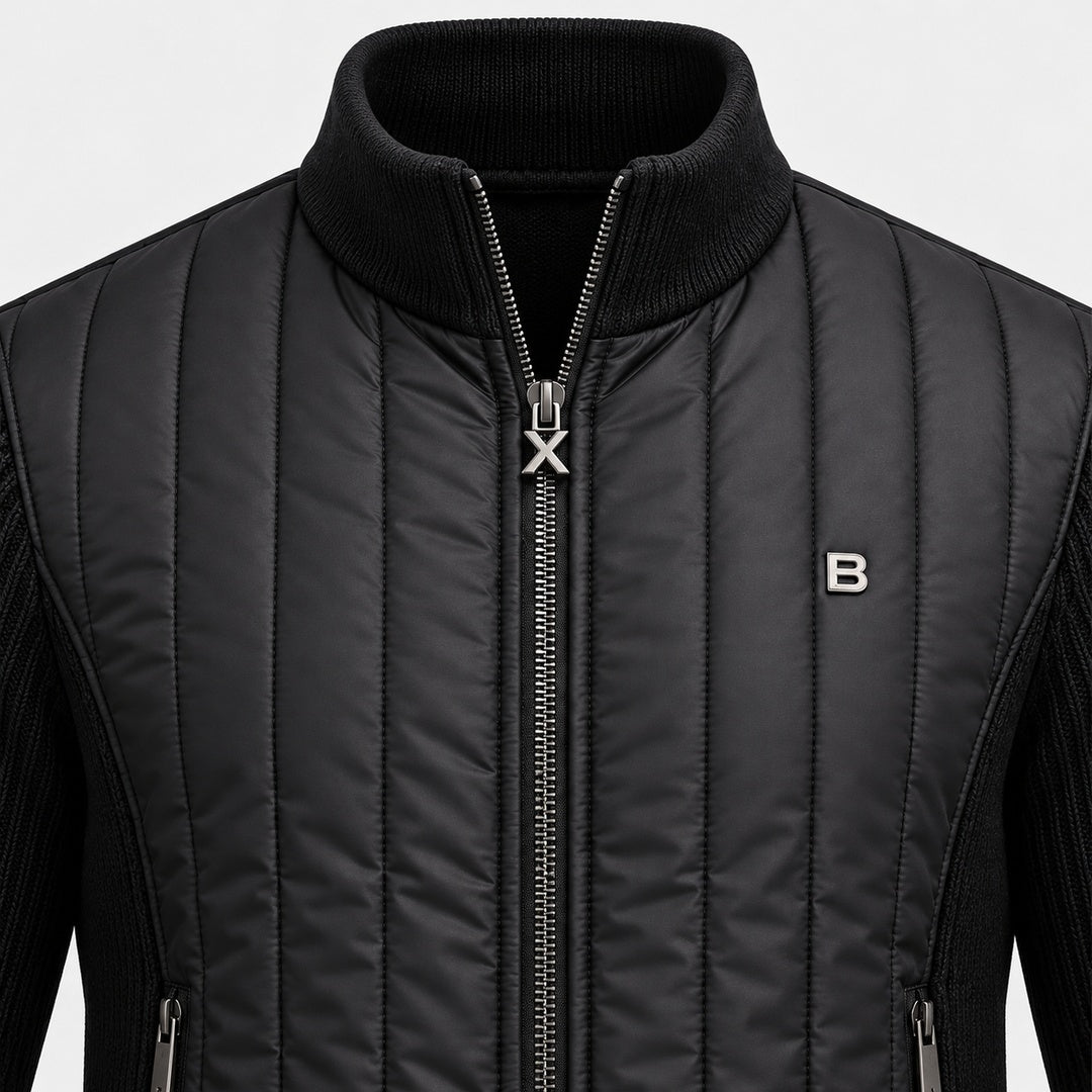 BIMOOX Verdanis Winterjacke – Schwarz – Detail