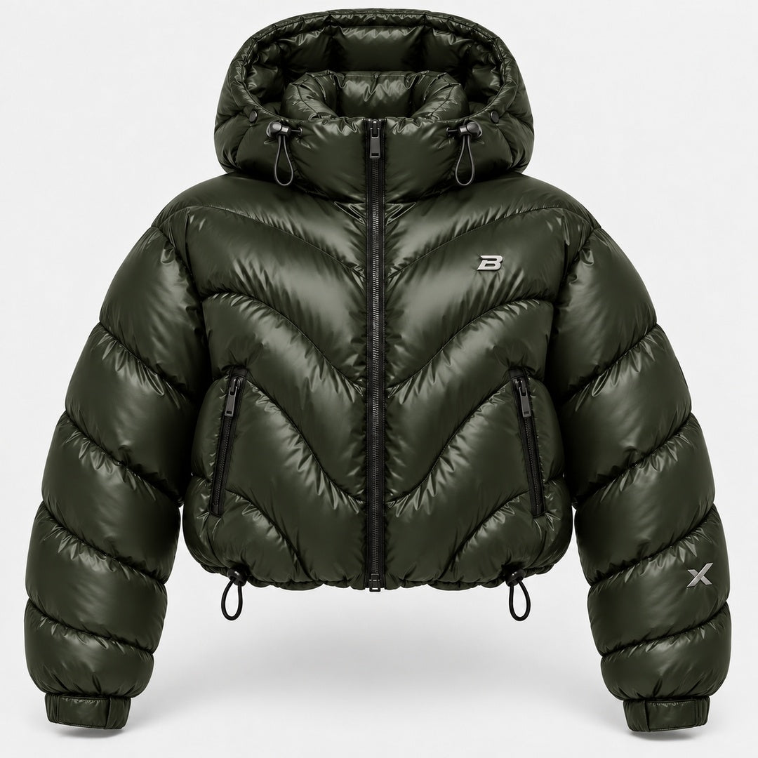 BIMOOX Aurvella Winterjacke – Dunkeloliv – Vorne