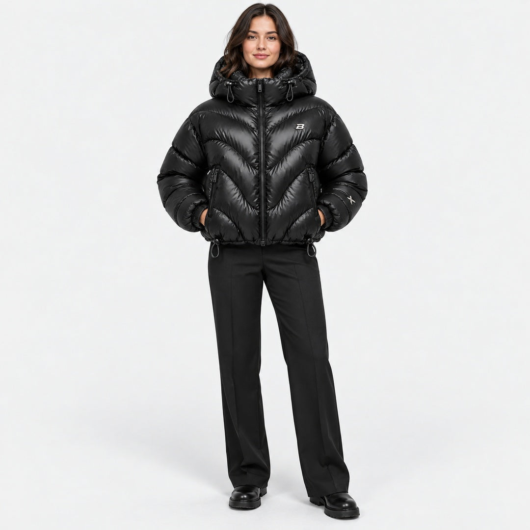 BIMOOX Aurvella Winterjacke – Schwarz – Model-Frau
