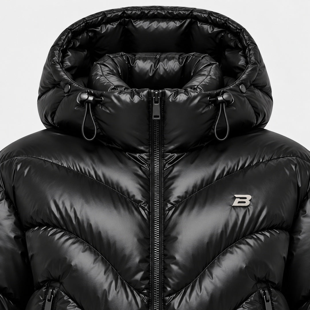 BIMOOX Aurvella Winterjacke – Schwarz – Detail