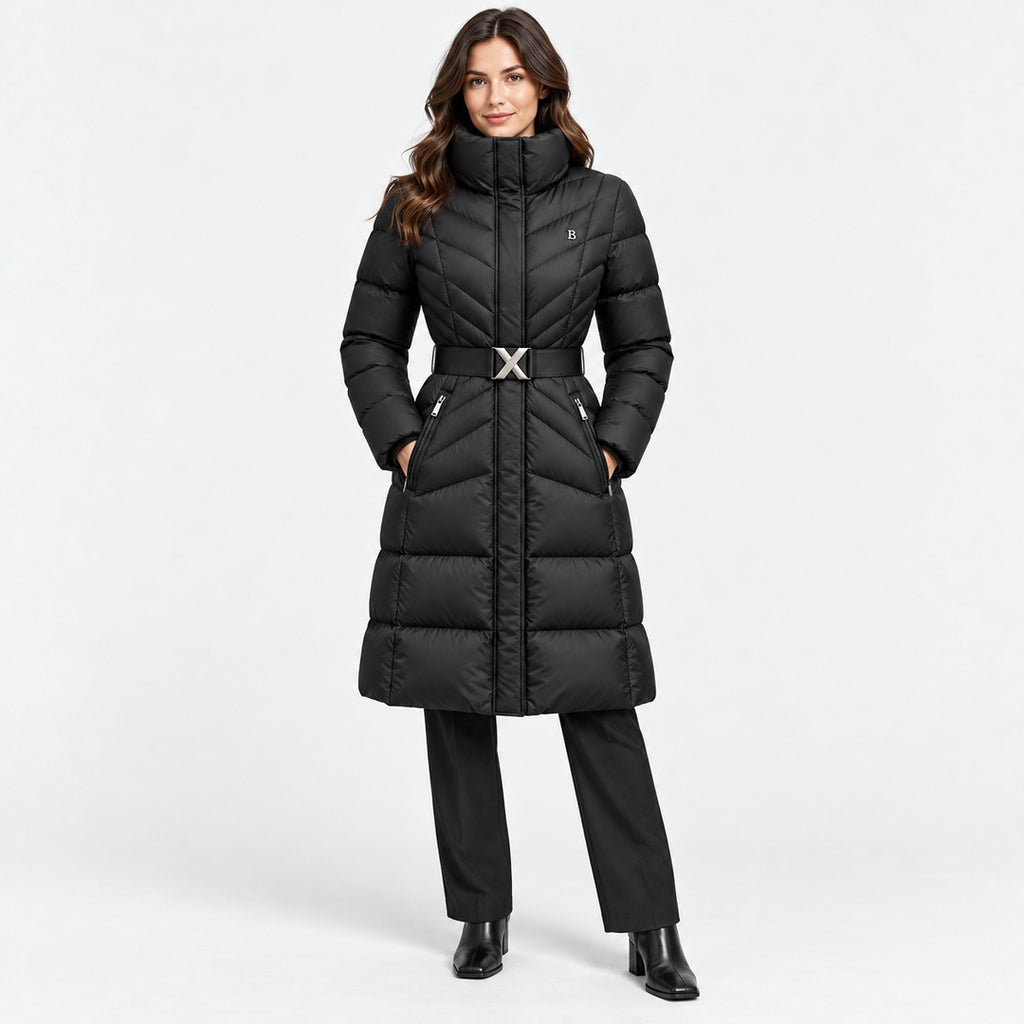 BIMOOX Lorvane Winterjacke – Schwarz – Model-Frau