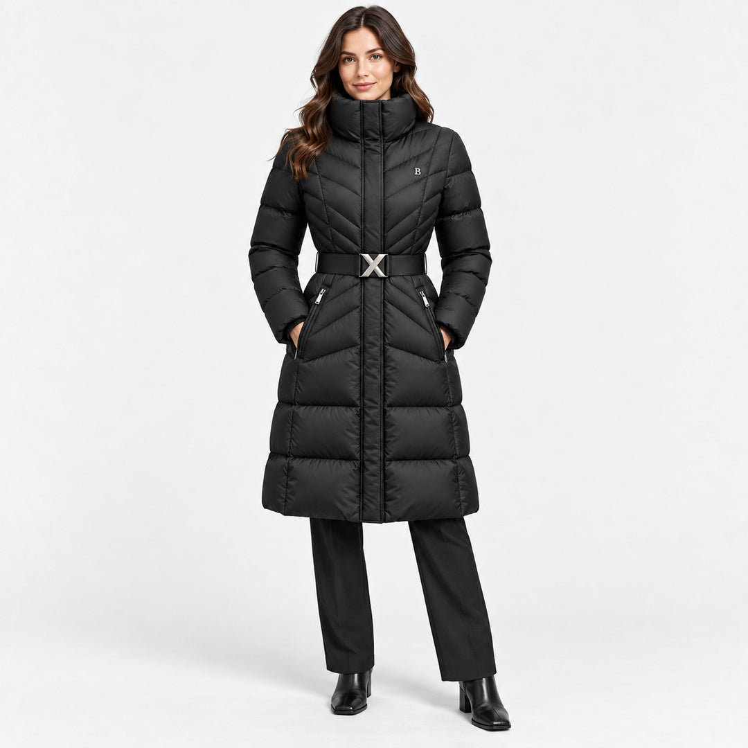 BIMOOX Lorvane Winterjacke – Schwarz – Model-Frau