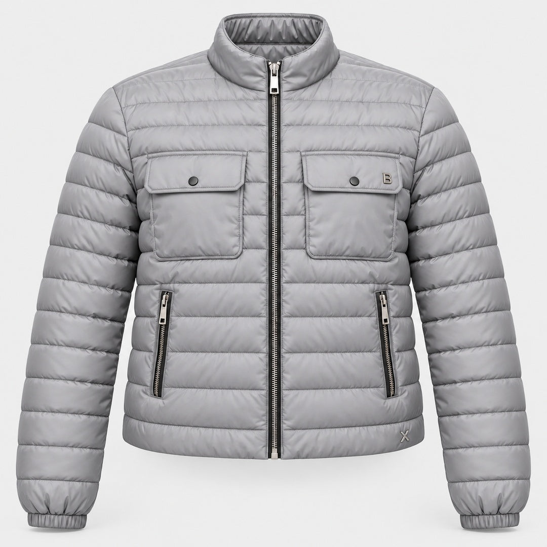 BIMOOX Livaryn Winterjacke – Hellgrau – Vorne