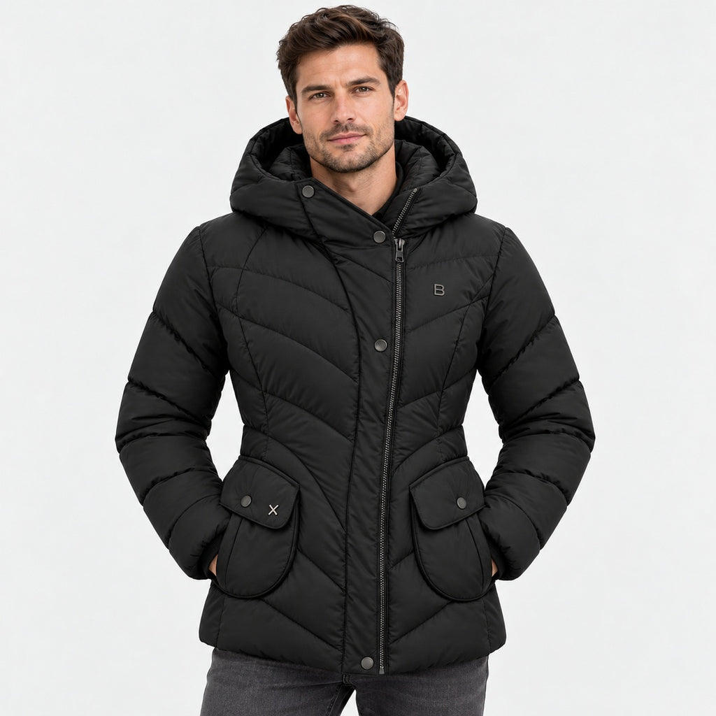 BIMOOX Cevella Winterjacke – Schwarz – Model-Mann