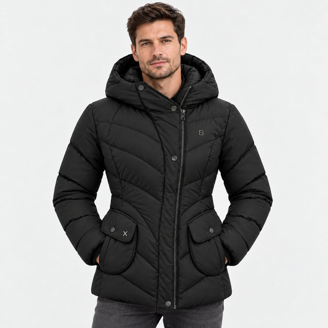 BIMOOX Cevella Winterjacke – Schwarz – Model-Mann