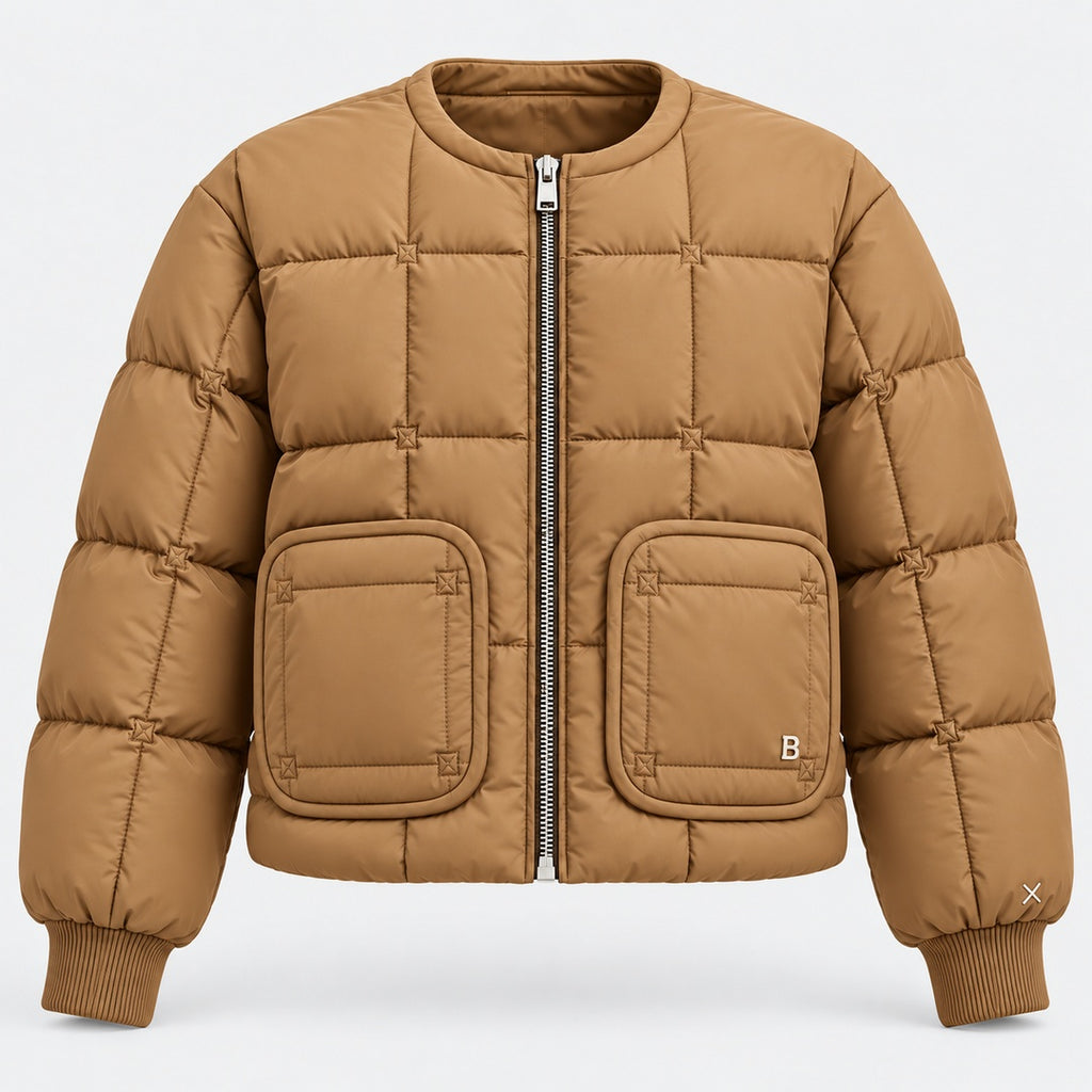 BIMOOX Neloria Winterjacke – Camel – Vorne