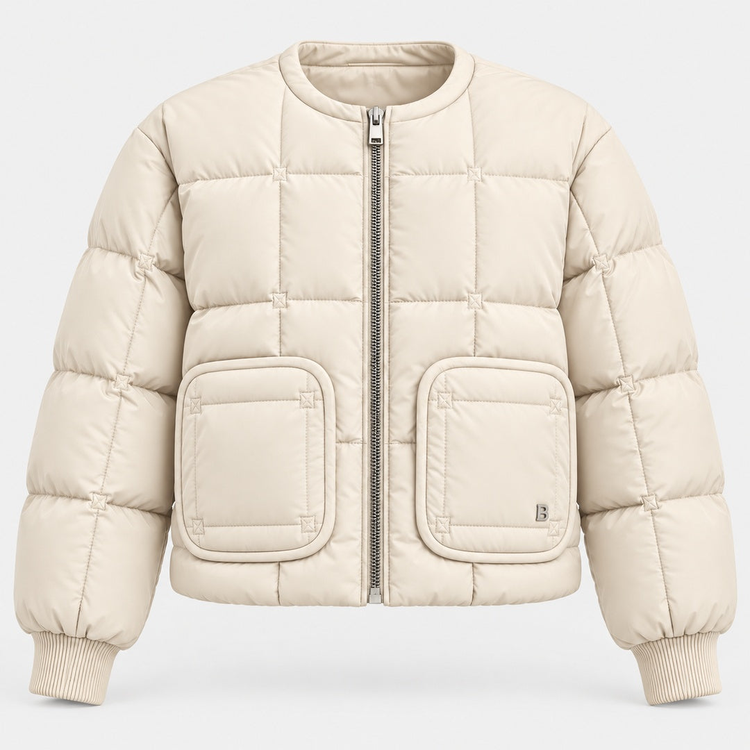 BIMOOX Neloria Winterjacke – Creme – Vorne
