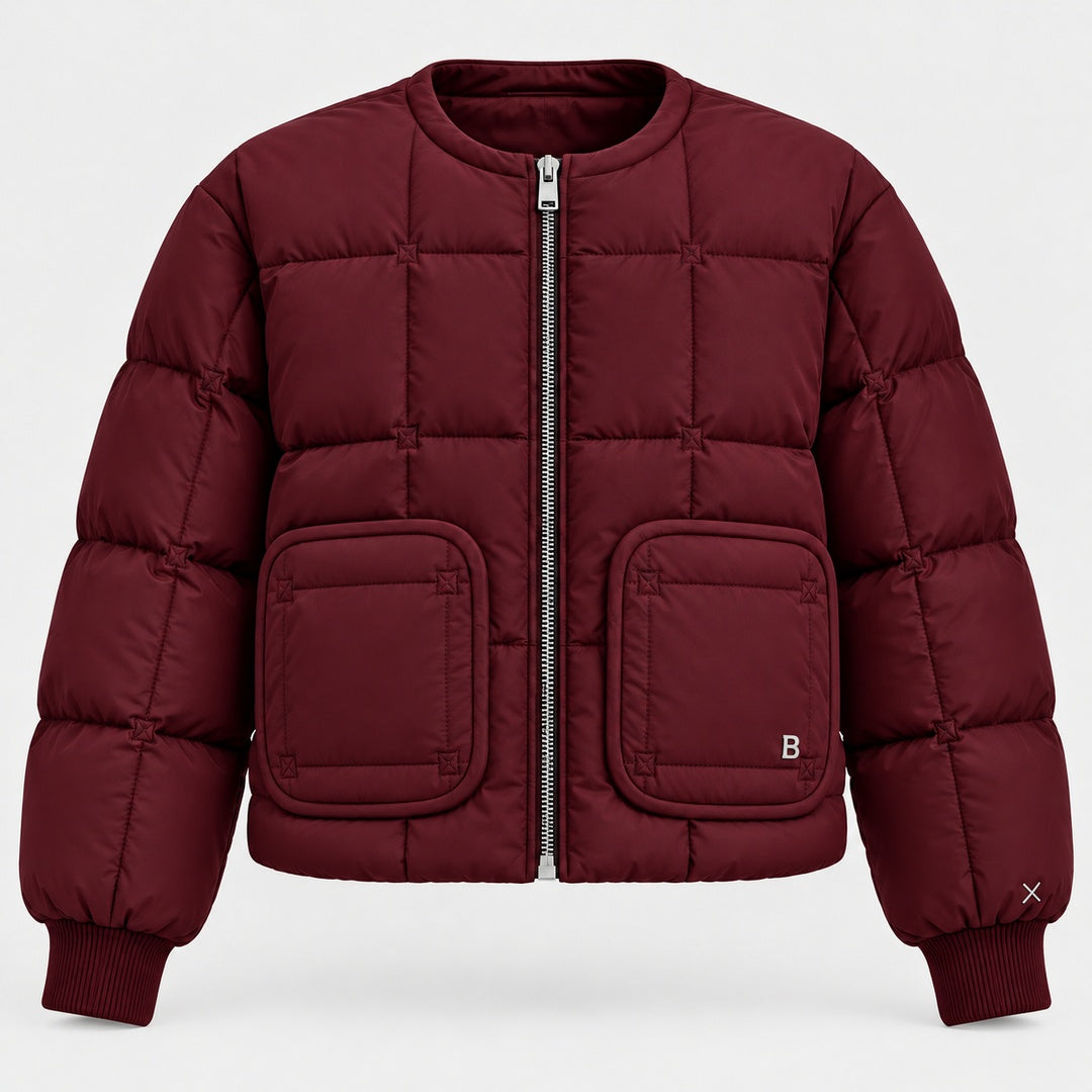 BIMOOX Neloria Winterjacke – Bordeaux – Vorne