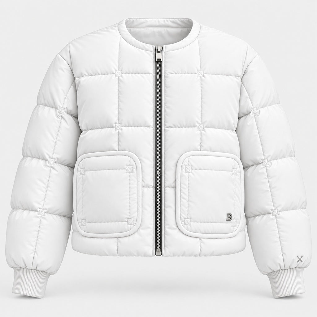 BIMOOX Neloria Winterjacke – Weiß – Vorne