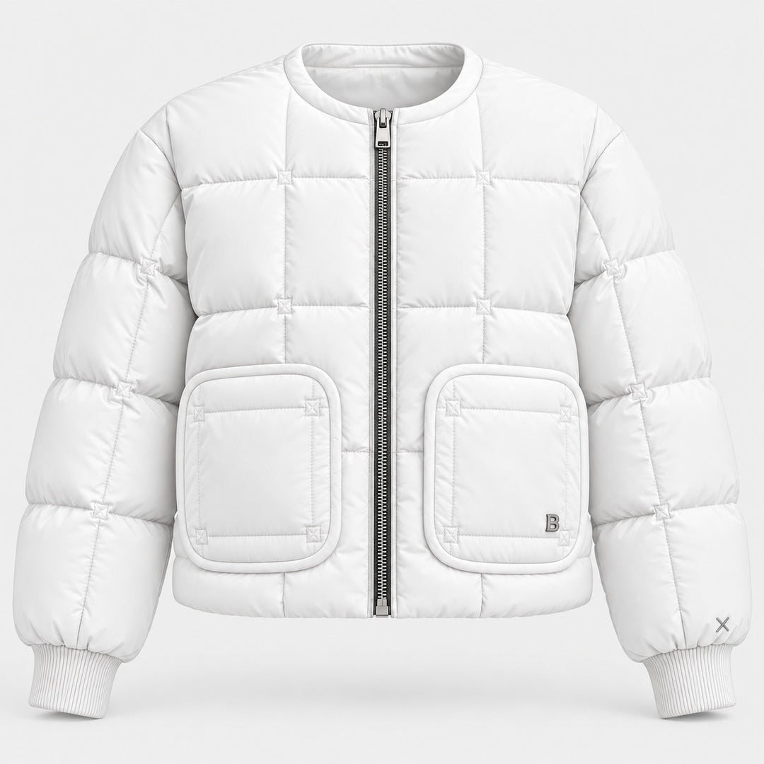 BIMOOX Neloria Winterjacke – Weiß – Vorne