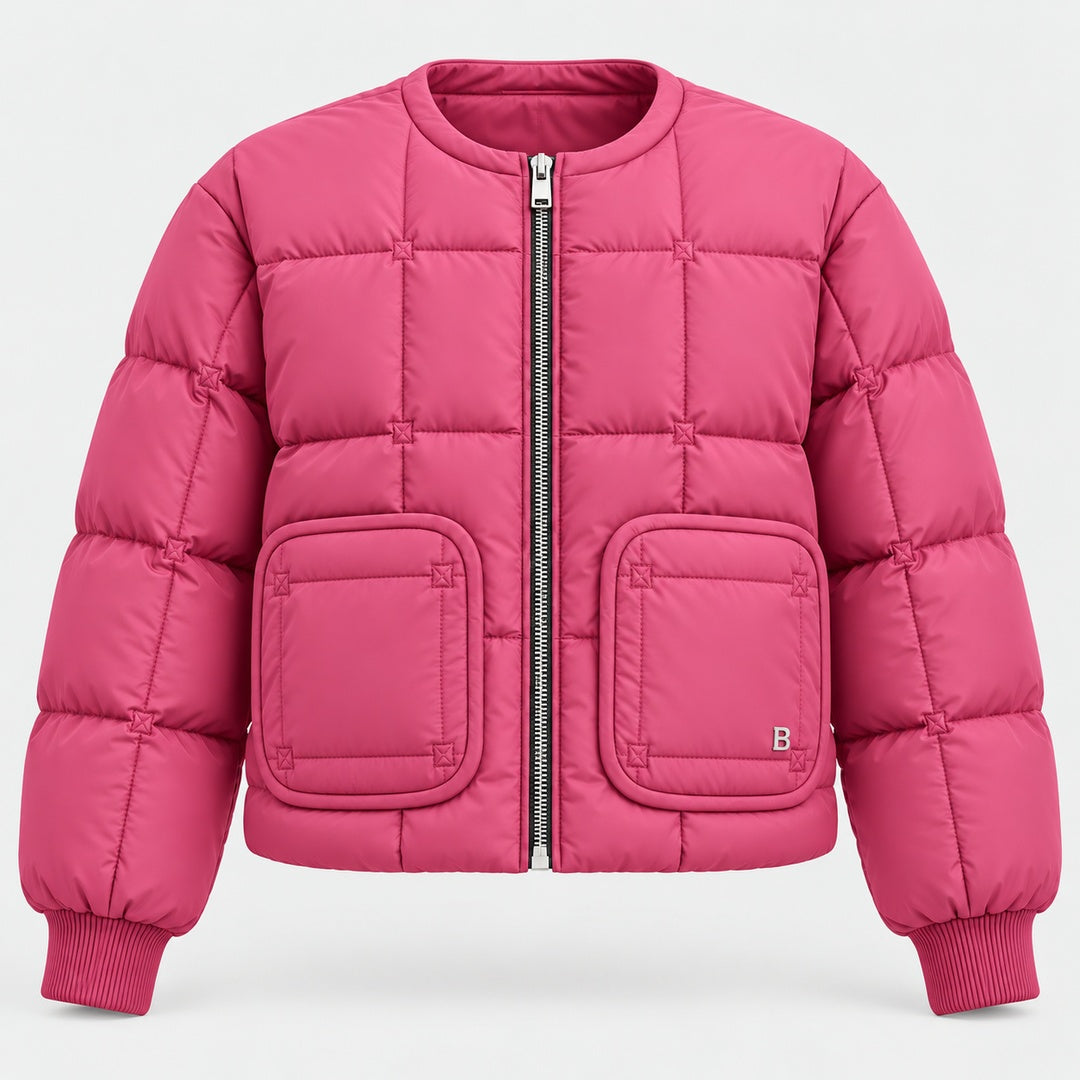 BIMOOX Neloria Winterjacke – Rosa – Vorne