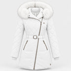 BIMOOX Beloria Winterjacke – Weiß / Besatz Weiß – Vorne