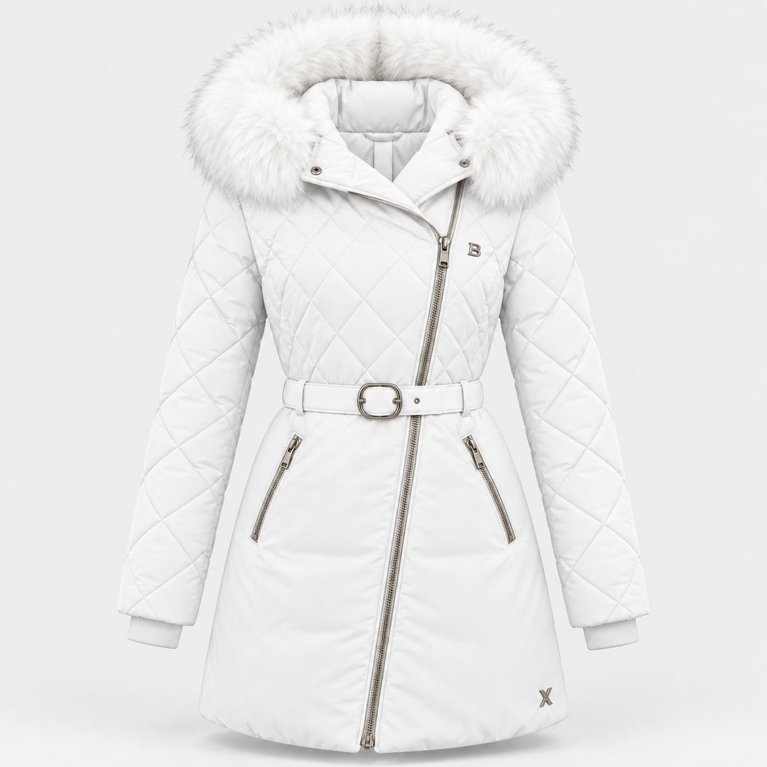 BIMOOX Beloria Winterjacke – Weiß / Besatz Weiß – Vorne