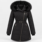 BIMOOX Beloria Winterjacke – Schwarz / Besatz Schwarz – Vorne