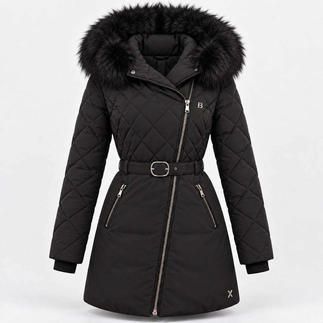 BIMOOX Beloria Winterjacke – Schwarz / Besatz Schwarz – Vorne