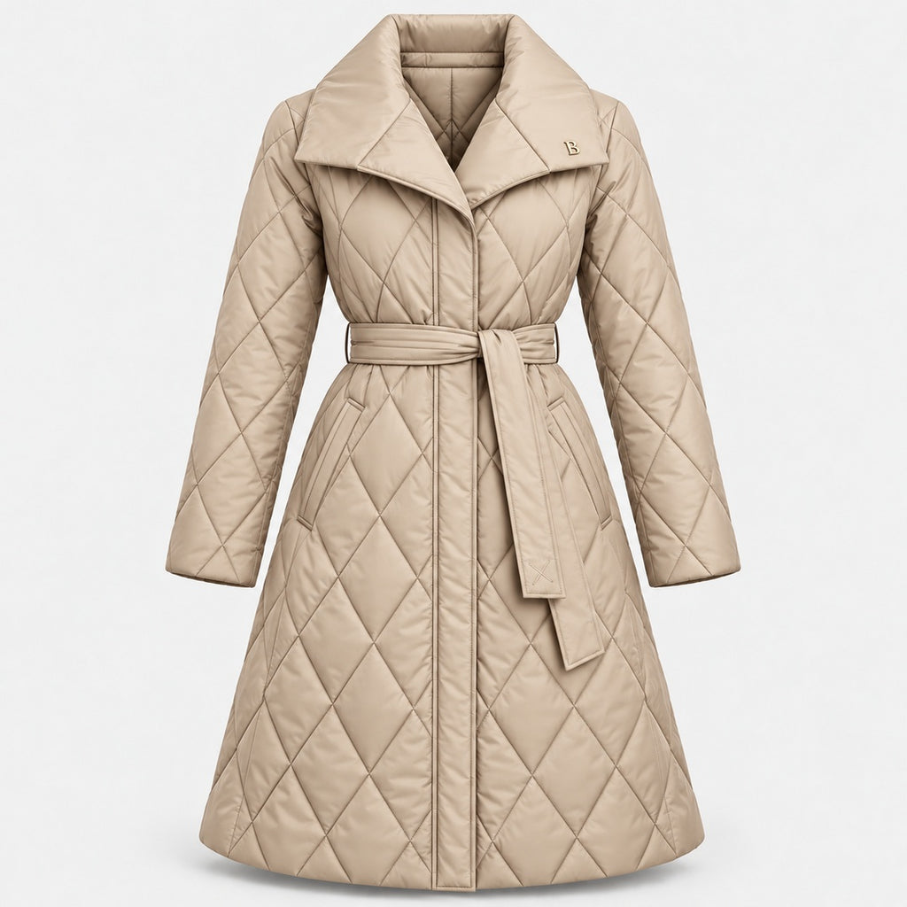 BIMOOX Celvane Winterjacke – Beige – Vorne