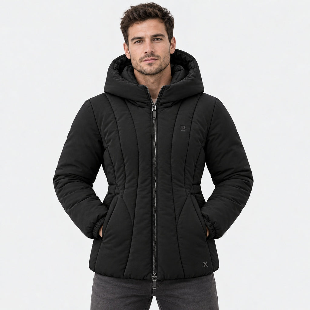 BIMOOX Veloura Winterjacke – Schwarz – Model-Mann