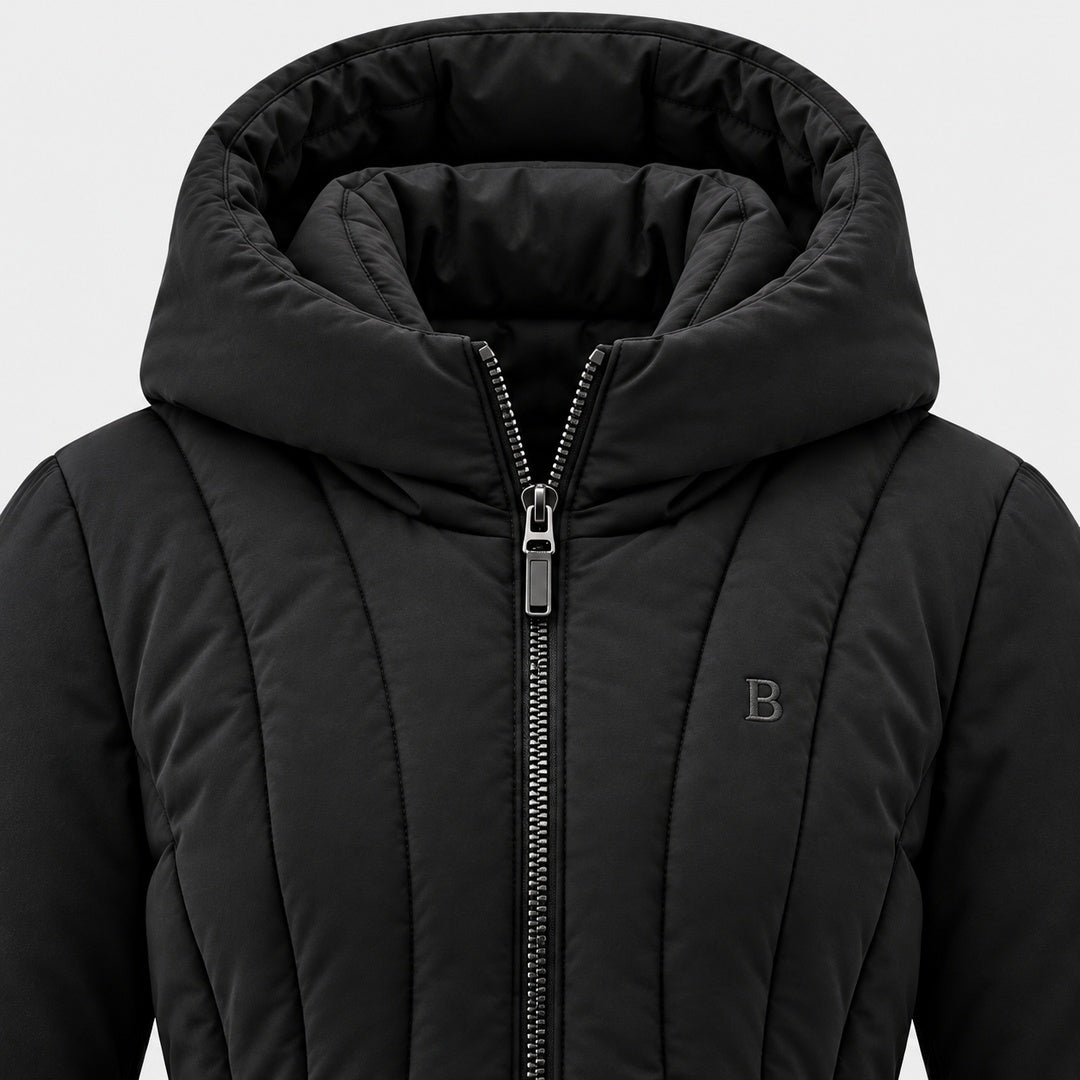 BIMOOX Veloura Winterjacke – Schwarz – Detail