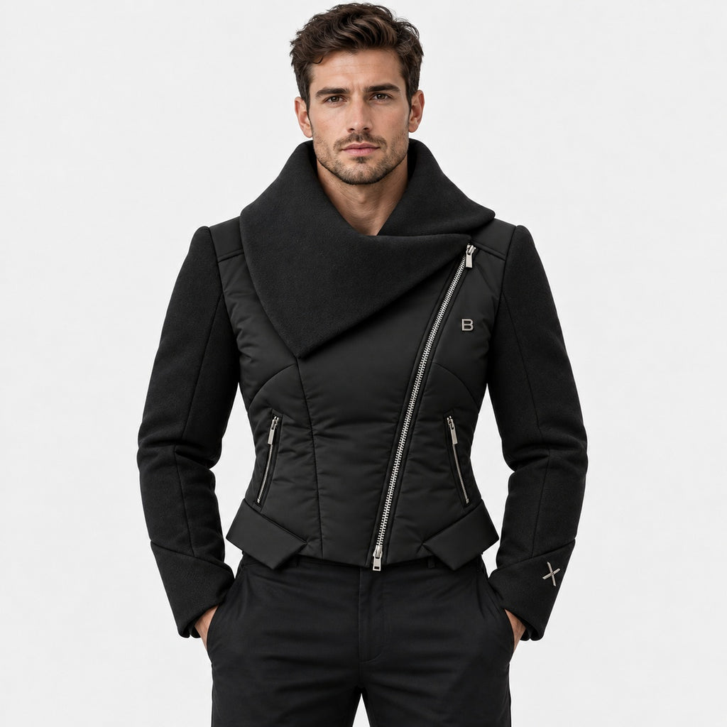 BIMOOX Zarelle Winterjacke – Schwarz – Model-Mann
