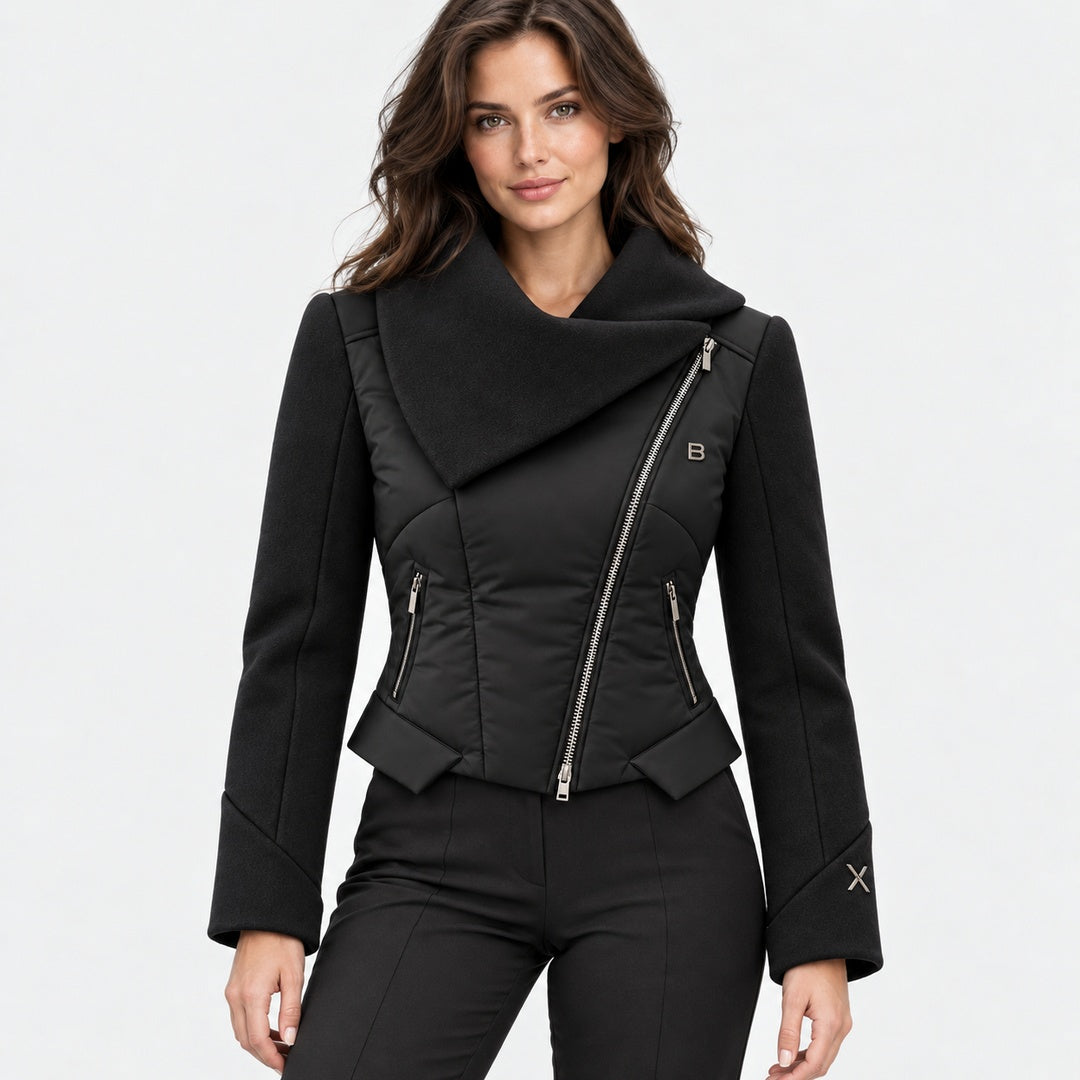 BIMOOX Zarelle Winterjacke – Schwarz – Model-Frau