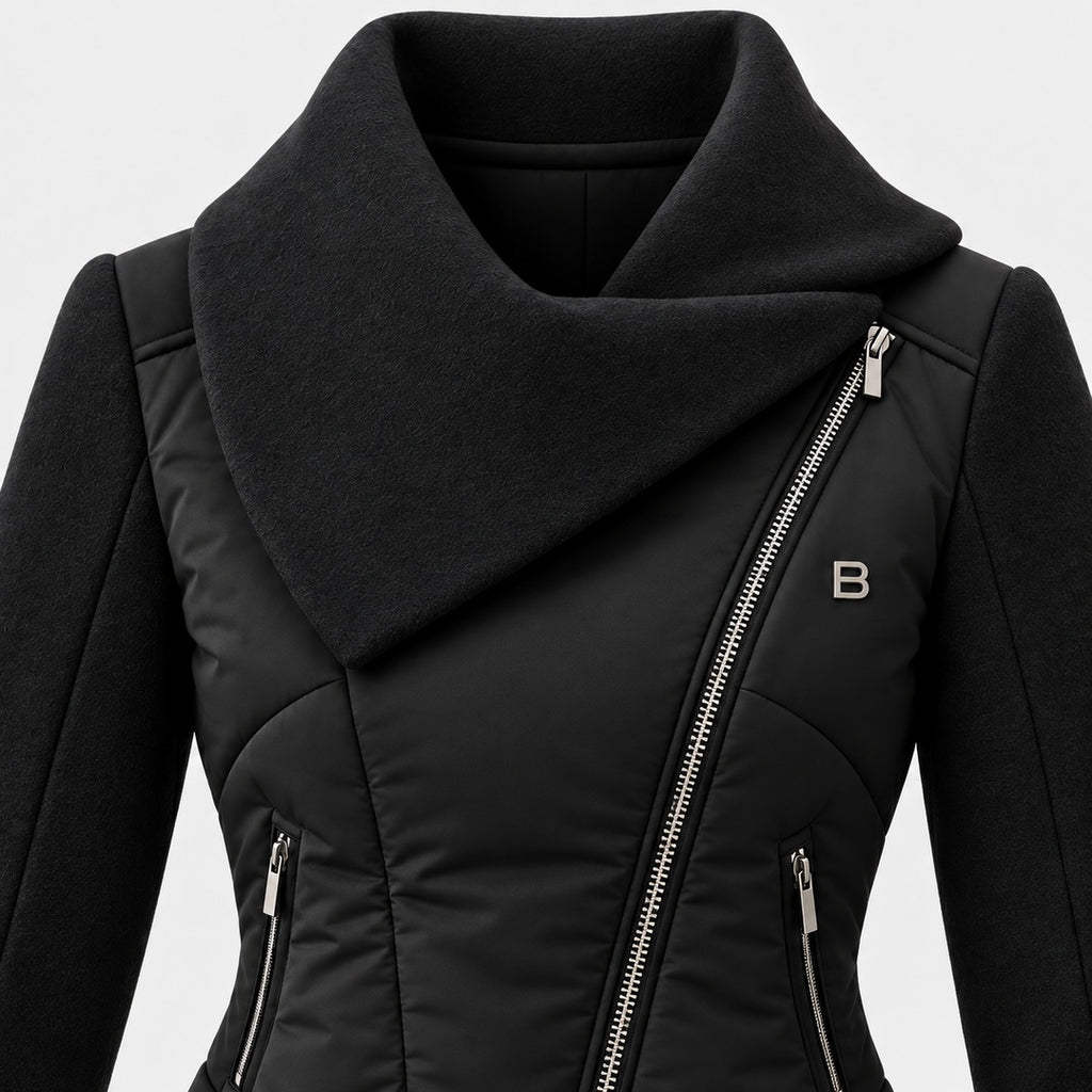 BIMOOX Zarelle Winterjacke – Schwarz – Detail