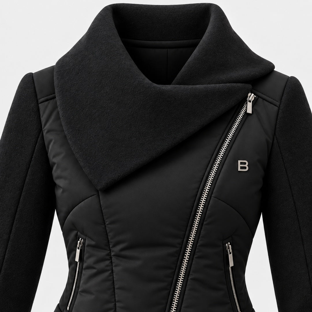 BIMOOX Zarelle Winterjacke – Schwarz – Detail