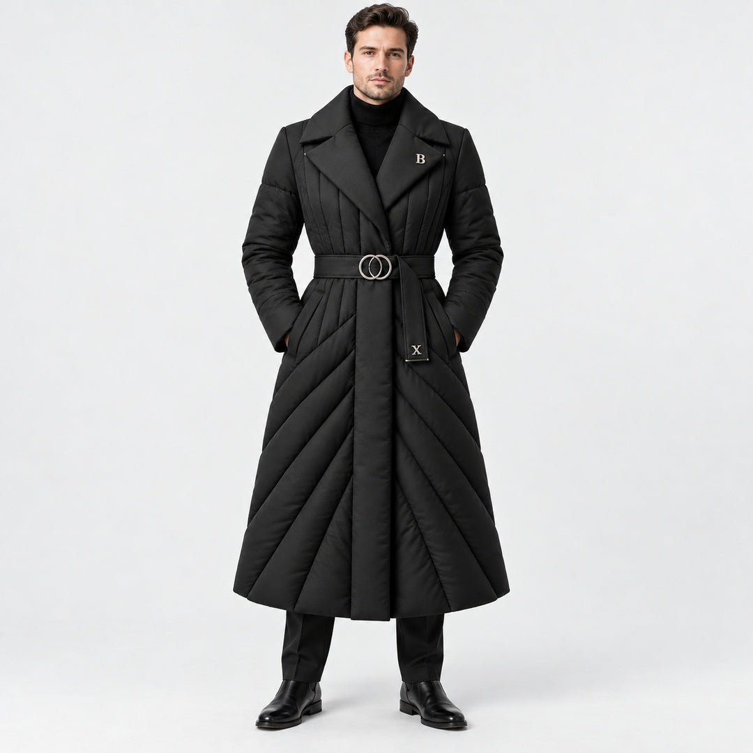 BIMOOX Liorven Winterjacke – Schwarz – Model-Mann