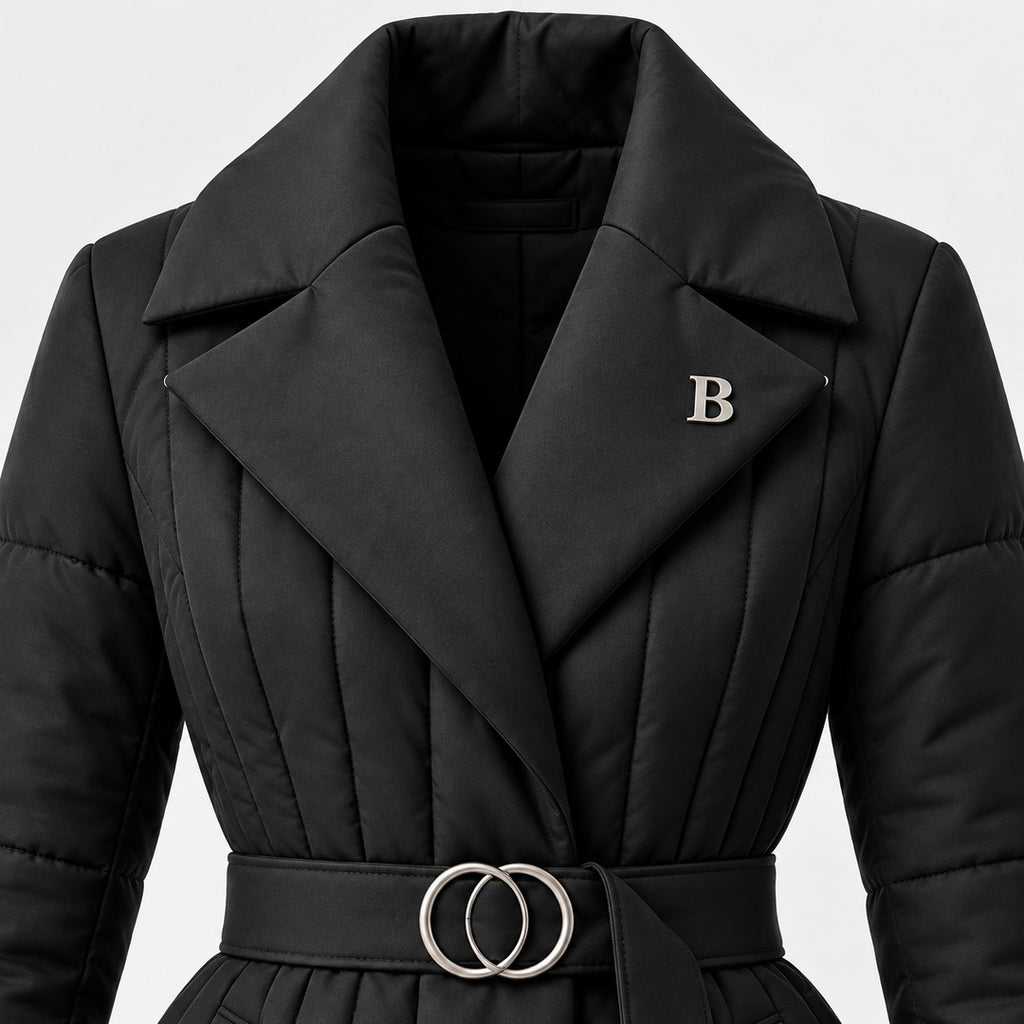 BIMOOX Liorven Winterjacke – Schwarz – Detail